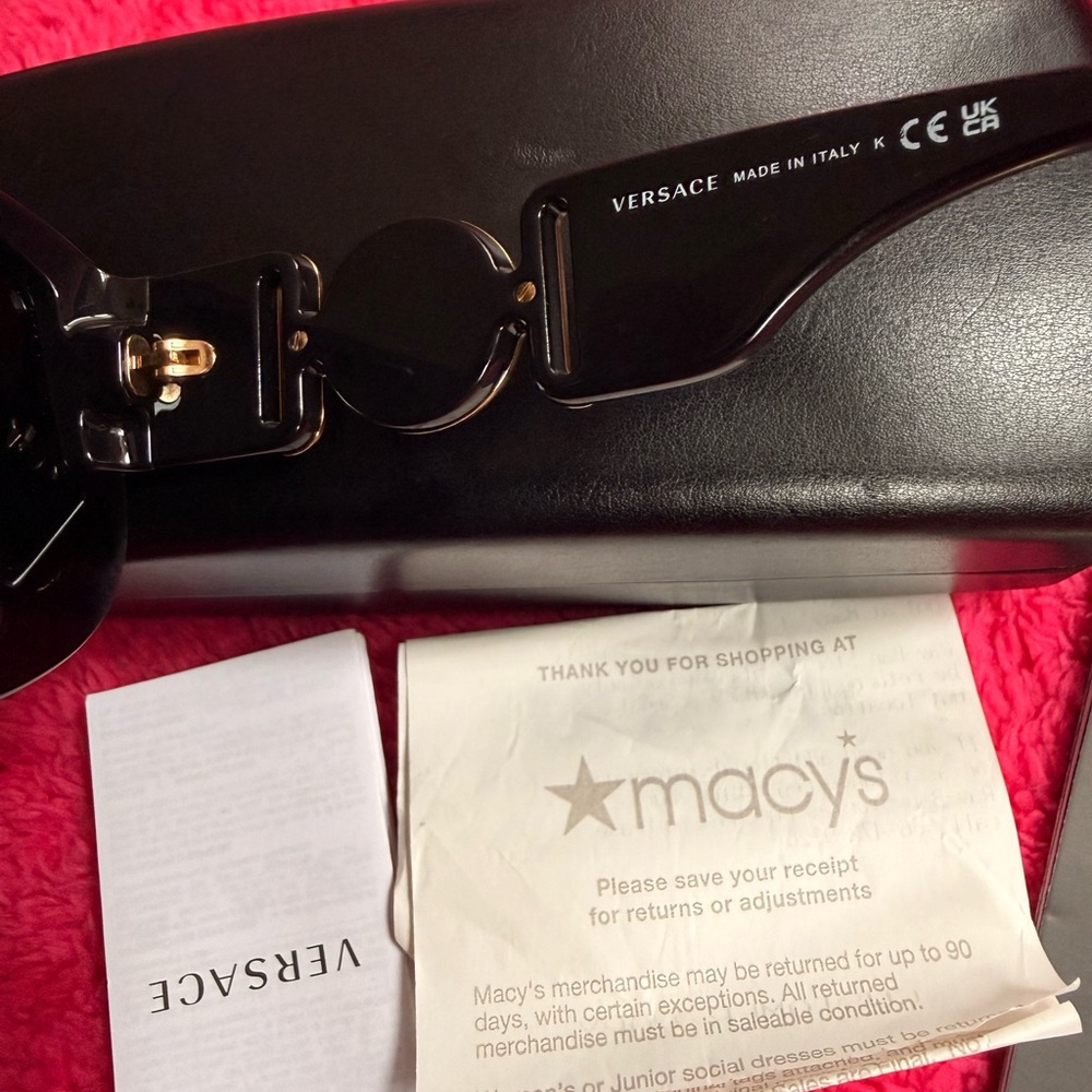 Versace Black and Gold Sunglasses - Picture 12 of 15